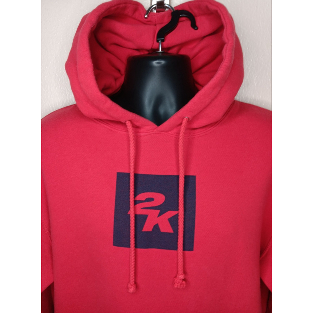 NBA 2K Gaming Official Swag Adult Medium Hoodie Sweatshirt Red Gamer Baggy Hvwt - Picture 5 of 7